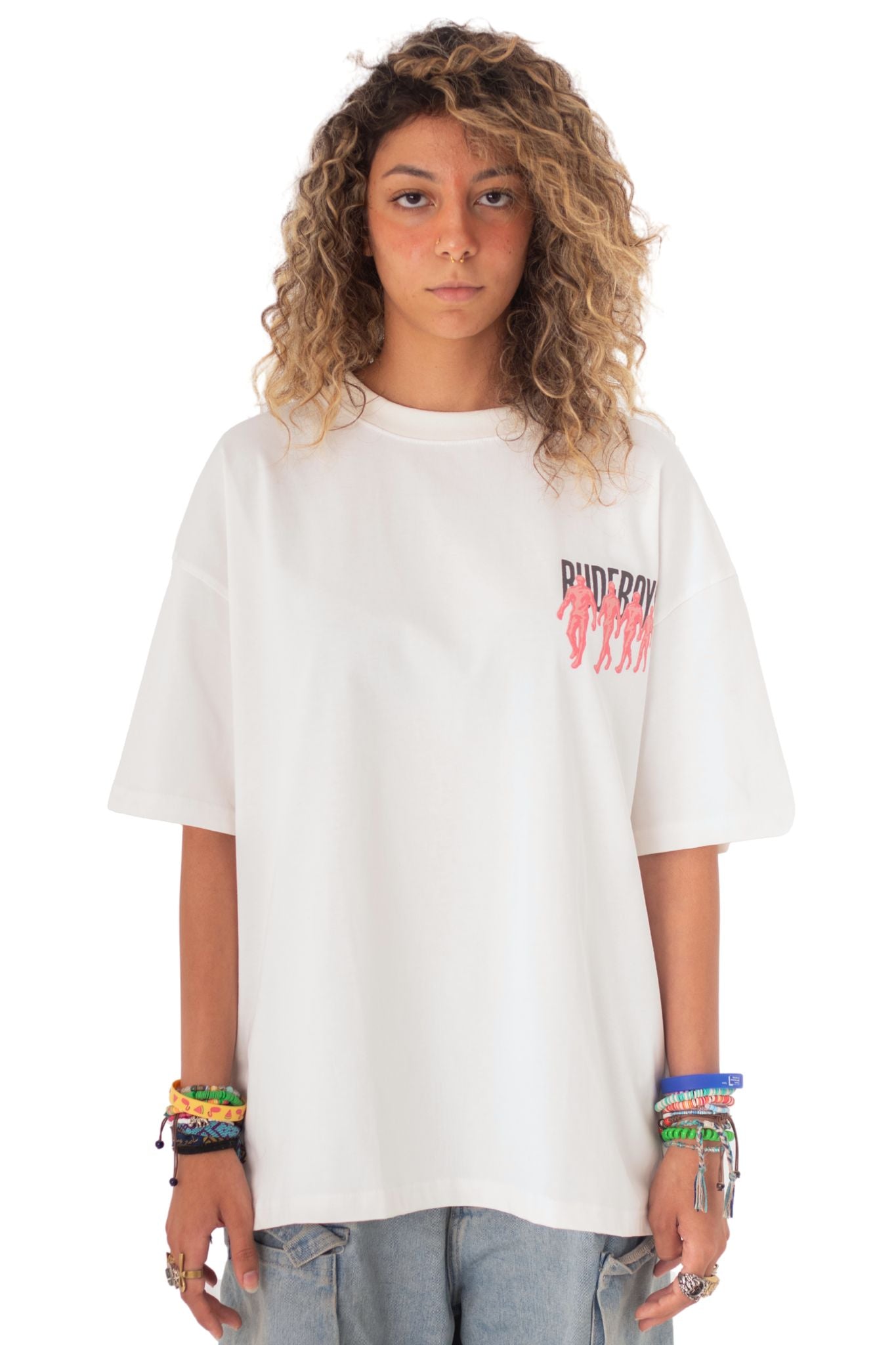 STAR WALK OFFWHITE BOXY TEE