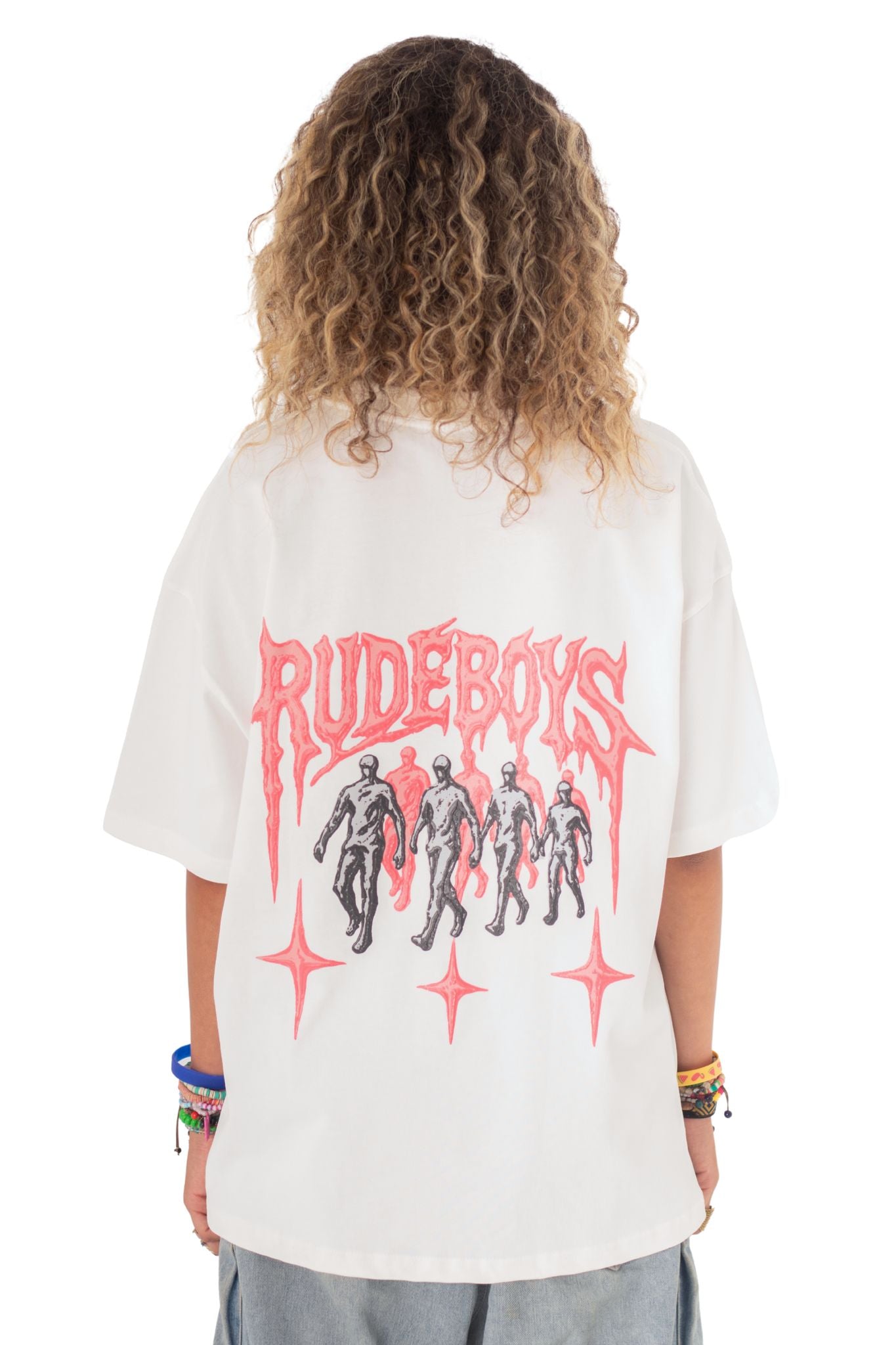 STAR WALK OFFWHITE BOXY TEE