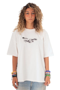 DESERT WALK OFFWHITE BOXY TEE