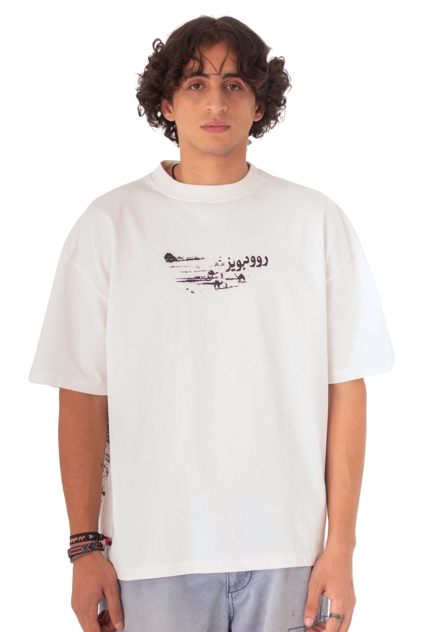 DESERT WALK OFFWHITE BOXY TEE