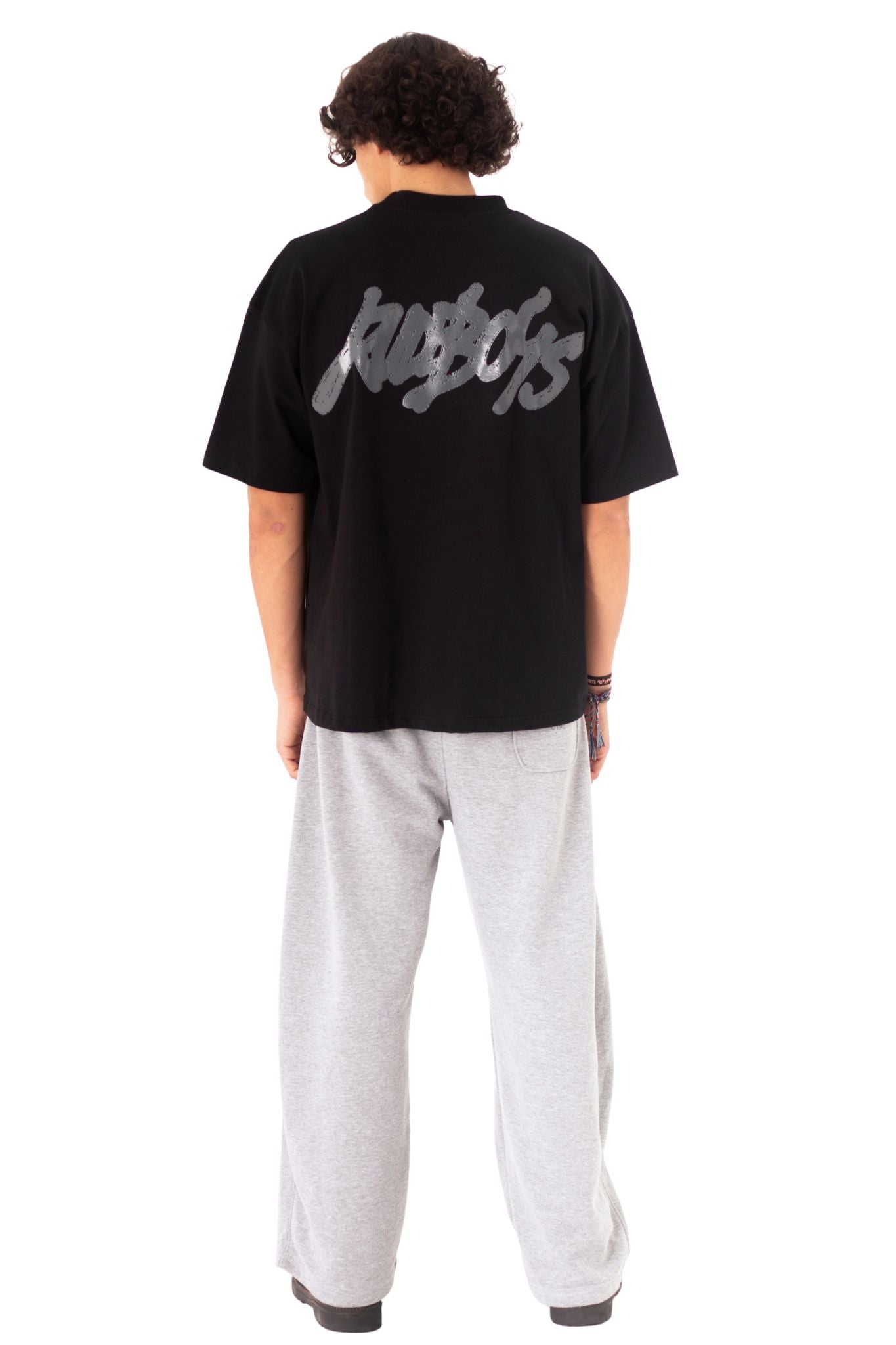 I DONT F CARE BLACK RUBBER BOXY TEE