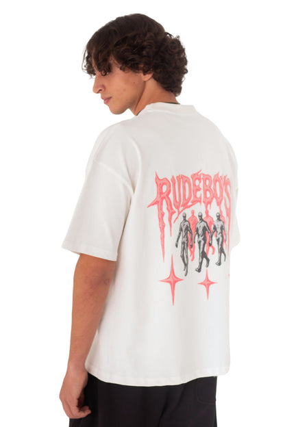 STAR WALK OFFWHITE BOXY TEE
