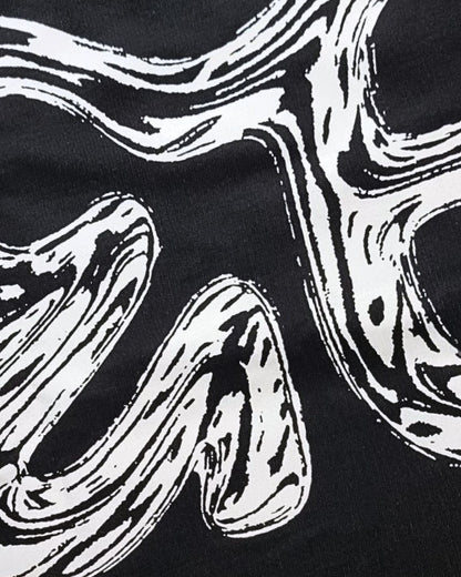 NOT FOR THE POLITE BLACK CHROME BOXY TEE